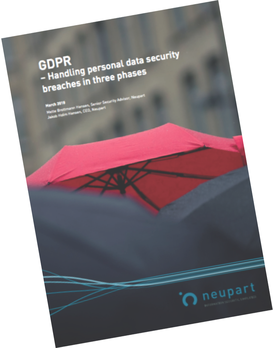 GDPR - Handling personal data security breaches in three phases